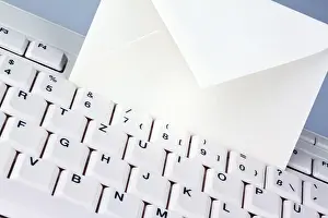 Austria Office Supplies Prints: The keyboard of a computer and an envelope