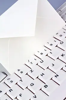 Austria Office Supply Prints: The keyboard of a computer and an envelope