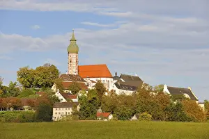 German Tourist Attraction Prints: Kloster Andechs, Benedictine Monastery