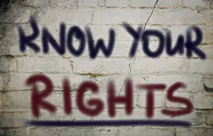 Courtroom Symbolism Prints: KnowYour Rights Concept