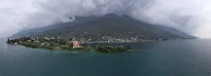 Prints of Lake Garda Brescia Prints: Lake Garda Print: Aerial View of Italy's Largest Lake