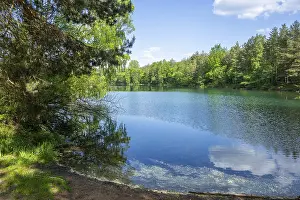 Reflective Lake Surface Prints: Lake with reflection of the landscape