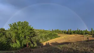 Central Italy Countryside Views Prints: Landscape in the evening light