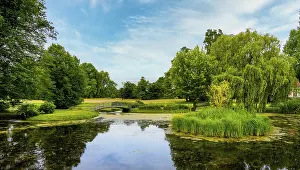 Deserted River Valley Scene Prints: Landscape in the Lower Oder Valley National Park