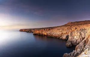 Evening Light Photography Prints: Landscape view of cliffs