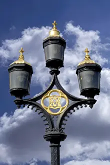 River Thames Photography Prints: Lanterns on the Thames, cloudy sky
