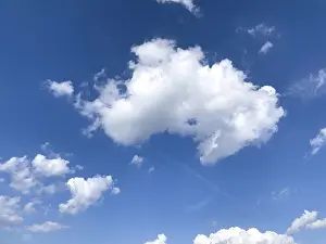 Weather Forecast Europe Prints: Large fleecy clouds, altocumulus clouds