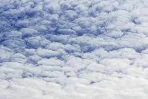 Cloudy Atmosphere Photos Prints: Large fluffy clouds, altocumulus