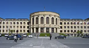 Historic Old Town Images Prints: A large town hall with a classical facade
