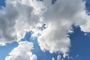 Blue Sky Clouds Prints: Large white clouds against a blue sky