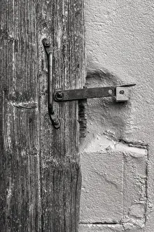 Old Barn Door Prints: Latch on the old barn door