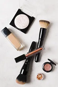 Beauty Shot Prints: Lay out basic tools putting make up