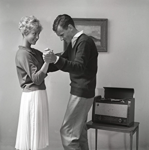 1950s Swedish Studio Dance Print