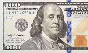 New US Currency Design Prints: Left half of the newly designed (U)