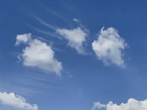 Cirrocumulus Clouds Prints: Left right Small fleecy clouds