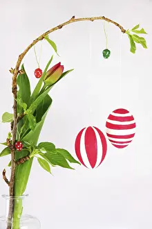 European Easter Traditions Prints: Still life with Easter eggs, Germany
