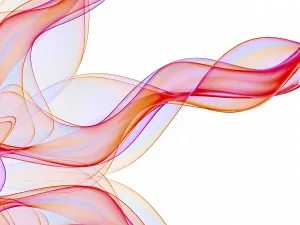 Abstract Fractal Background Prints: Light fractal background - abstract computer-generated image