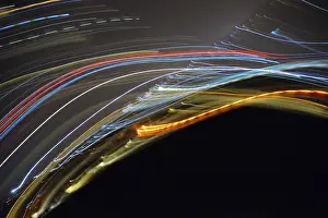 Motion Blur Images Prints: Light trails