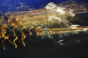 Atmospheric Mood Prints: Light trails, light trail, glow