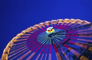 Motion Blur Night Shot Prints: Lighted big wheel