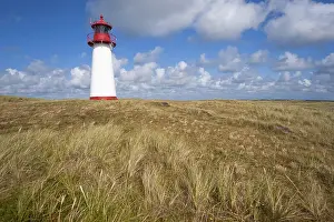 Schleswig Holstein Coastline Prints: Lighthouse with blue sky at Ellenbogen