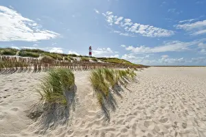 German Lighthouses Prints: Lighthouse with blue sky at Ellenbogen