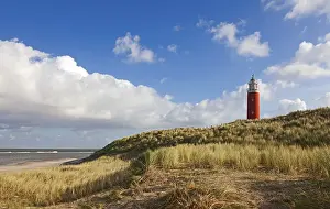 Netherlands Coastal Scenes Prints: Lighthouse Eierland with Dunes