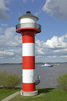 Lower Saxony Lighthouses Prints: Lighthouse on the Elbe River, Luhe