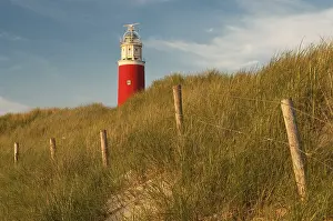 North Sea Lighthouse Prints: Lighthouse, evening light, Texel