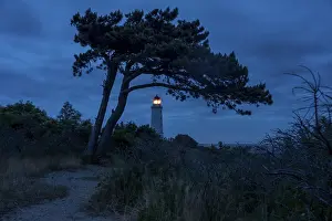 Deserted Morning Atmosphere Prints: Lighthouse, Hiddensee Island, Monastery