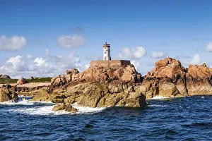 Brittany France Coastline Prints: Lighthouse on the Ile de Brehat