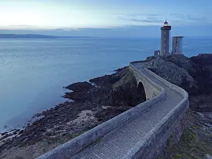 Prints of Lighthouse at the Strait of Brest, at dawn, Departement Finistere, Brittany, France Lighthouse at the Strait of Brest, at dawn, Dpartement Finistre, Brittany, France Brest Prints: Lighthouse at the Strait of Brest Print, France