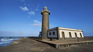 Deserted Lighthouse Spain Prints: Lighthouse, super wide angle, whole building