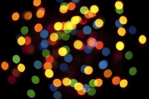 Nocturnal Landscape Photography Prints: Lights, defocused background