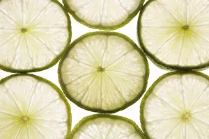 Green Background Still Life Prints: Lime