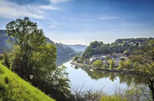 Prints of Linz - Danube valley Linz Prints: Linz - Danube Valley Print