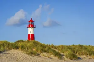Lighthouse In Schleswig Holstein Prints: The Lister lighthouse at Ellenbogen
