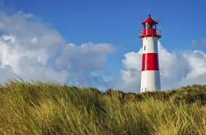 Lighthouse In Northern Germany Prints: The Lister lighthouse at Ellenbogen