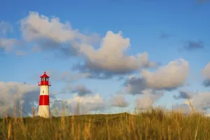 Lighthouse In Northern Germany Prints: The Lister lighthouse at Ellenbogen
