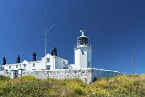 Lizard Lighthouse Prints: Lizard Lighthouse and Housel Bay Cliffs