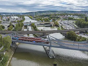 Stuttgart 21 Project Prints: Load test on the Neckar Bridge