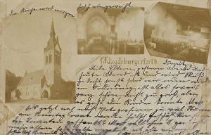 Old Postcards For Sale Prints: Magdeburgerforth, view around 1910