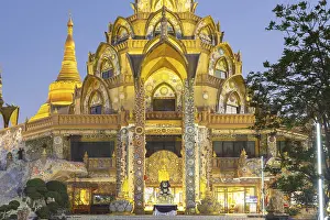 Multicoloured Mosaic Stones Prints: Main chedi (Phra That)