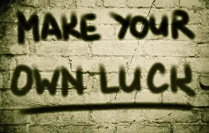 Lucky Charm Symbolism Prints: Make Your Own Luck Concept