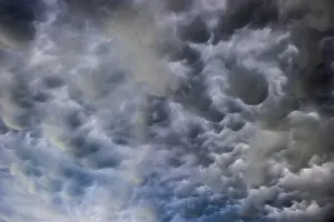 Dramatic Cloud Atmosphere Prints: Mammatus clouds, dramatic cloud atmosphere
