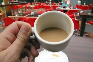 Man Drinking Coffee Prints: Man drinking coffee
