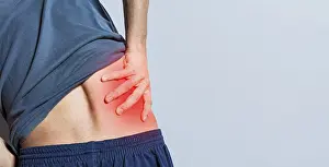 Back Pain Relief Prints: Man with spine and lower back problems