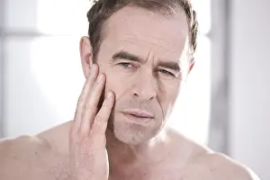 Toothache Man Prints: Man with toothache