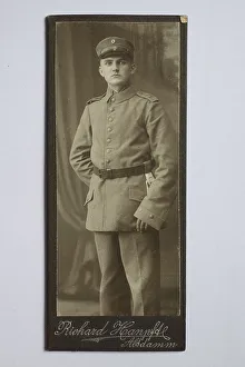 Man in uniform Print, carte de visite format