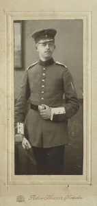 Man in Uniform Print, Carte de Visite format